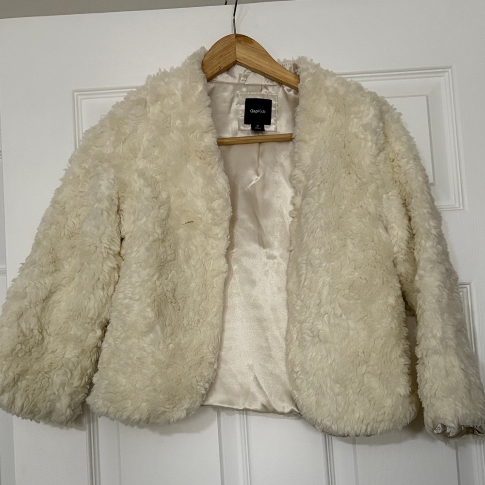 GAP Cream Teddy Jacket for Kids